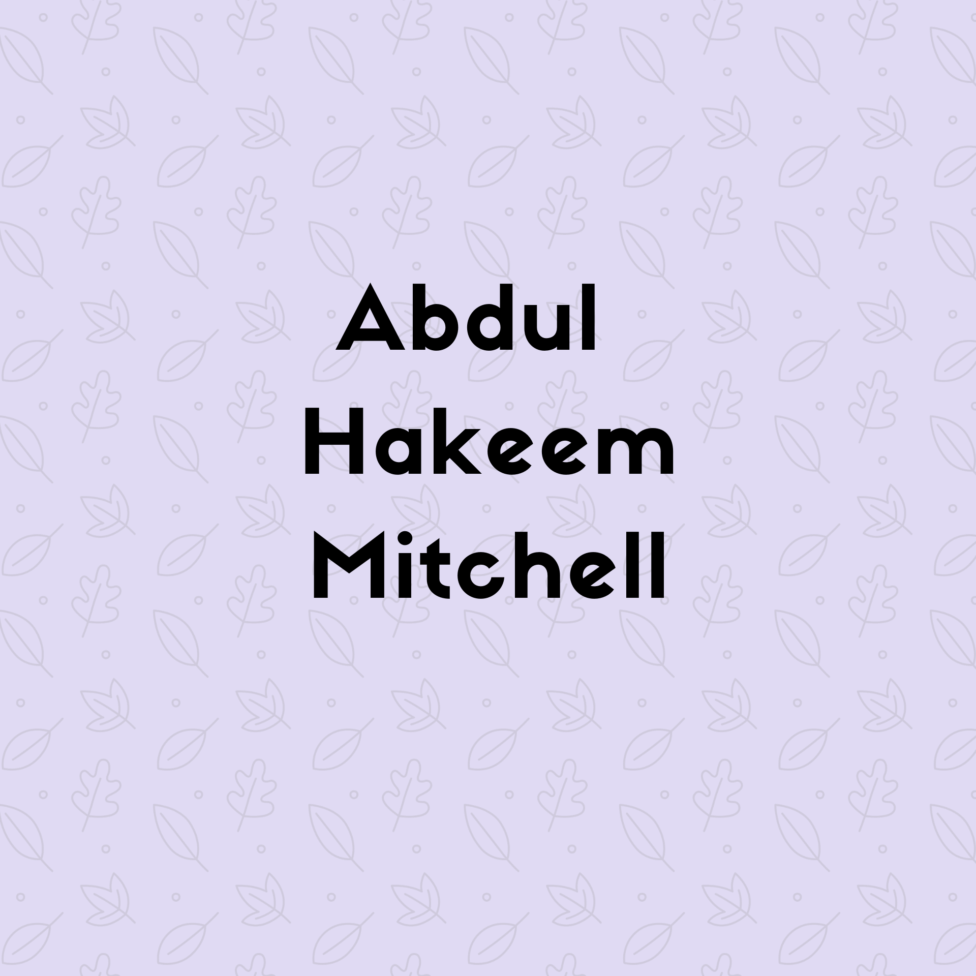  Abdul Hakeem Mitchell