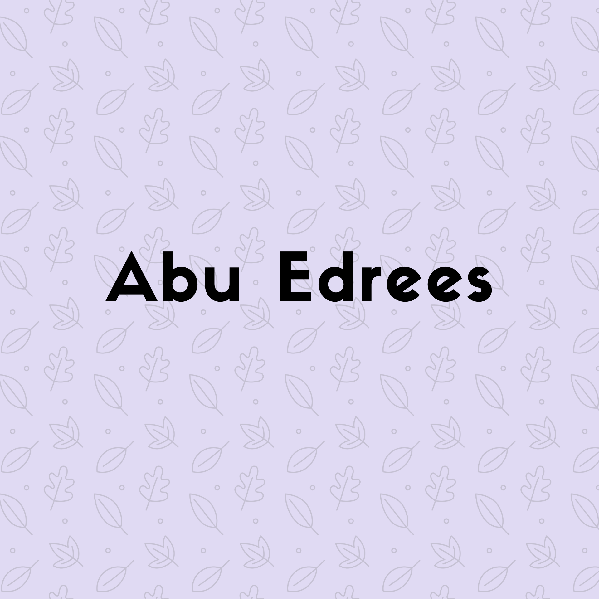  Abu Edrees