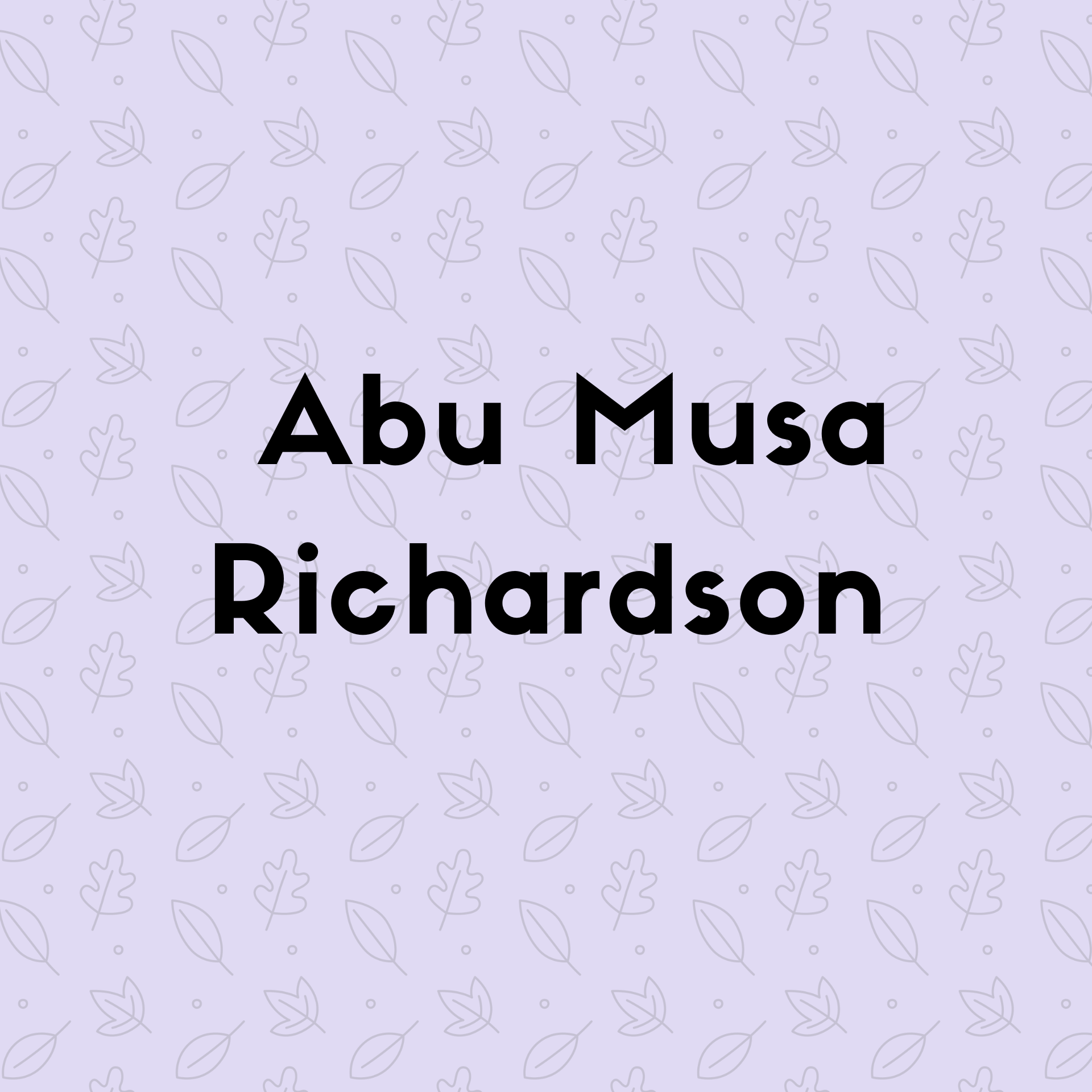  Abu Musa Richardson