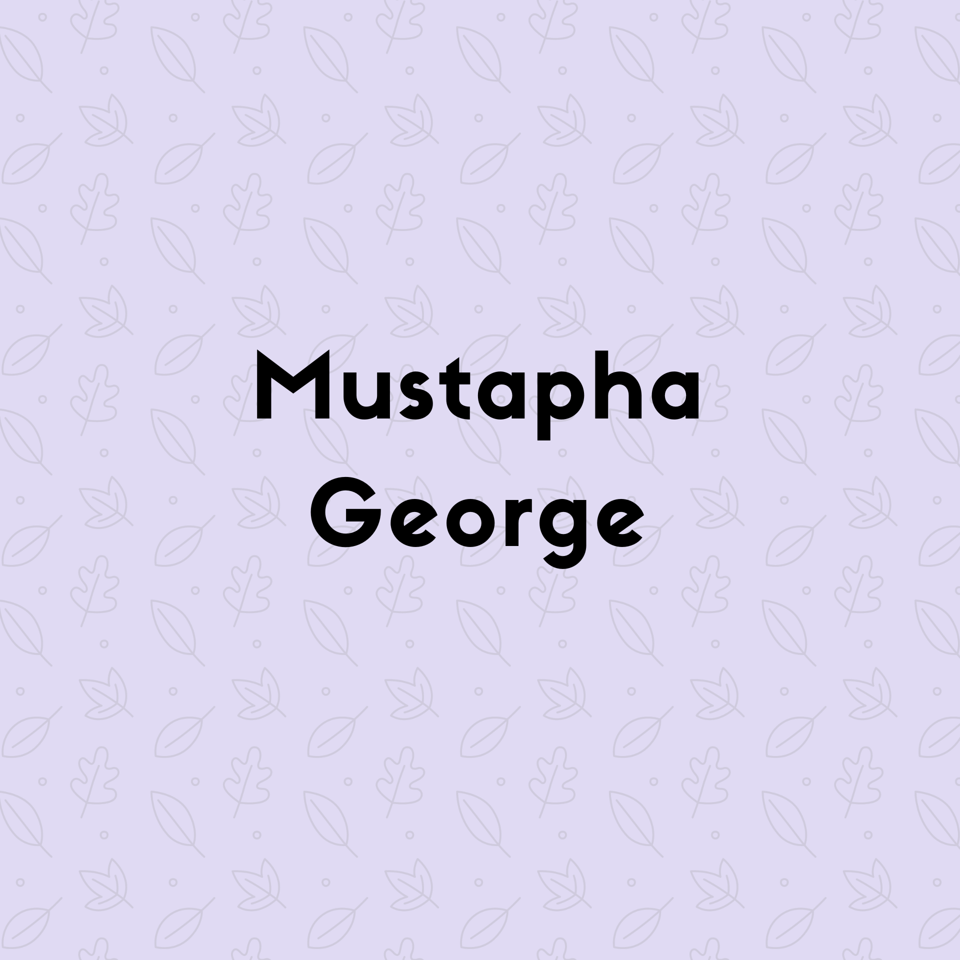  Mustapha George
